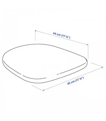 پد نشیمن صندلی ایکیا مدل ODGER ابعاد 45×44 سانتیمتر