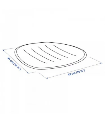 پد نشیمن صندلی ایکیا مدل PYNTEN اندازه 43×41 سانتیمتر رنگ بنفش روشن