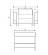 مبل کلاسیک تک نفره اروند مدل لو کوربوزیه 4015