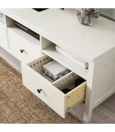 میز تلویزیون ایکیا مدل HEMNES رنگ سفید