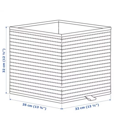 سبد ایکیا مدل GNABBAS ابعاد 32x35x32 سانتیمتر