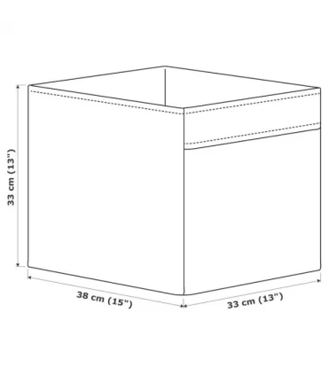 باکس ذخیره سازی ایکیا مدل REGNBROMS طرح جنگل حیوانات/چند رنگ ابعاد 33x38x33 سانتیمتر