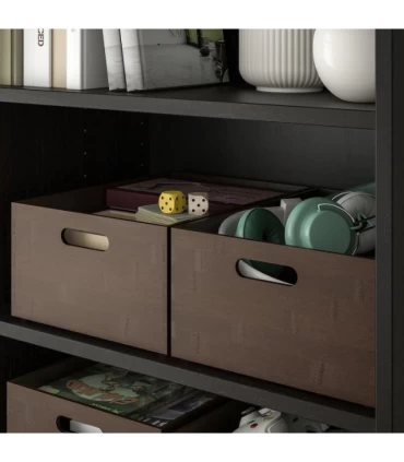 باکس بامبو ایکیا مدل UPPDATERA ابعاد 24x32x15 سانتیمتر رنگ تیره