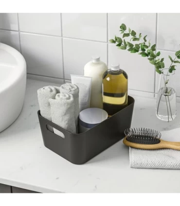 باکس پلاستیکی ایکیا مدل UPPDATERA ابعاد 17×24 سانتیمتر رنگ ذغالی