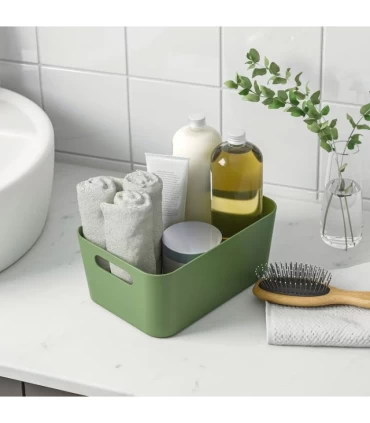 باکس پلاستیکی ایکیا مدل UPPDATERA ابعاد 17×24 سانتیمتر رنگ سبز