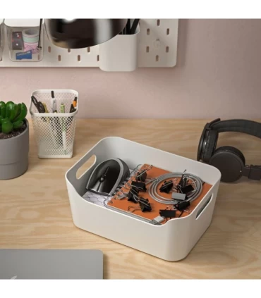 باکس پلاستیکی ایکیا مدل UPPDATERA ابعاد 17×24 سانتیمتر رنگ سفید