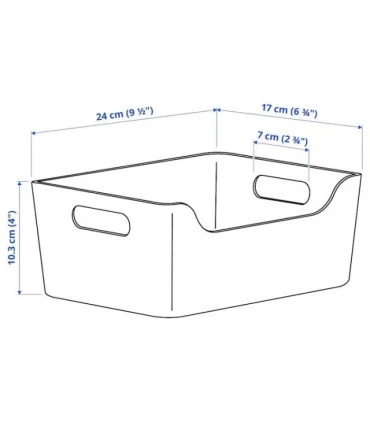 باکس پلاستیکی ایکیا مدل UPPDATERA ابعاد 17×24 سانتیمتر رنگ سفید