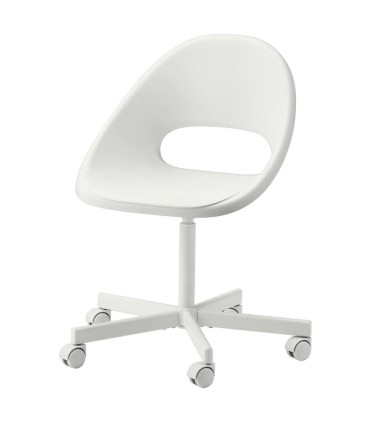 صندلی چرخدار ایکیا مدل LOBERGET / BLYSKÄR رنگ سفید