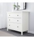 دراور سه کشو چوبی ایکیا مدل HEMNES رنگ سفید