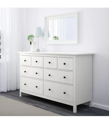 دراور 8 کشو ملامینه ایکیا مدل HEMNES رنگ سفید