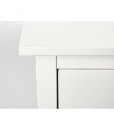 میز پاتختی تمام چوب ایکیا مدل HEMNES رنگ سفید