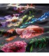 سرویس کاور روتختی یک نفره ایکیا مدل STRIMFIBBLA دورو طرح گل های رنگی و گل ریز ریز مات 2 تکه