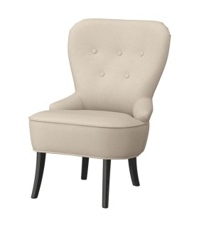 صندلی راحتی کلاسیک ایکیا مدل REMSTA رویه پارچه رنگ بژ