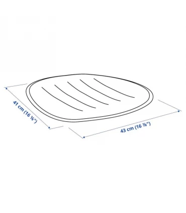 پد نشیمن صندلی اداری ایکیا مدل PYNTEN رنگ خاکستری روشن